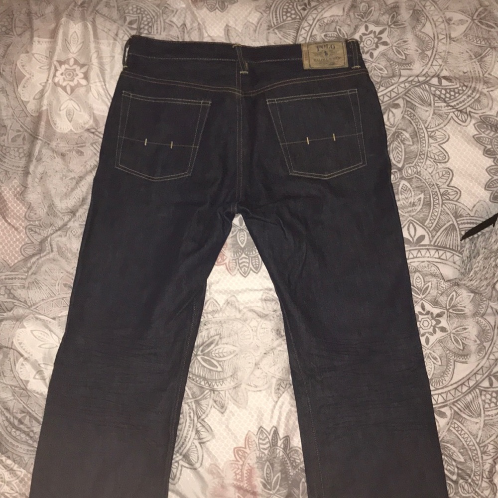 34x30 Mens relaxed Ralph Lauren Polo dark denim
